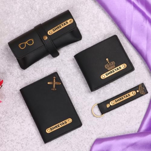 Image of ncgifts Personalized Leather Wallet Gift Hamper for Men | Gift for Man |Gifts for Man|Personalised Gifts for Family and Friends| Christmas Gifts for Men | Secret Santa Gifts for Office Colleagues