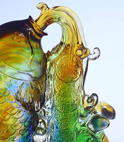Cadeau décoratif poisson en verre imitation carpe créative - 7