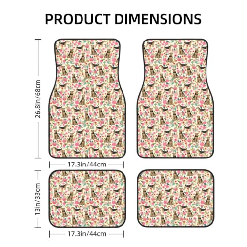 Alfombrillas para coche de neopreno antideslizante con diseño de perros Airedale Terrier 2