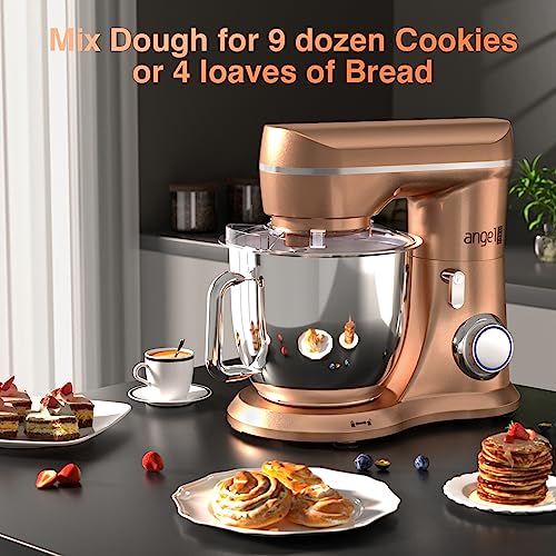 Mini Angel SM-1533PX Stand Mixer,10-Speed 5Qt Kitchen Electric Mixer,Tilt-Head Food Mixer thumb #6