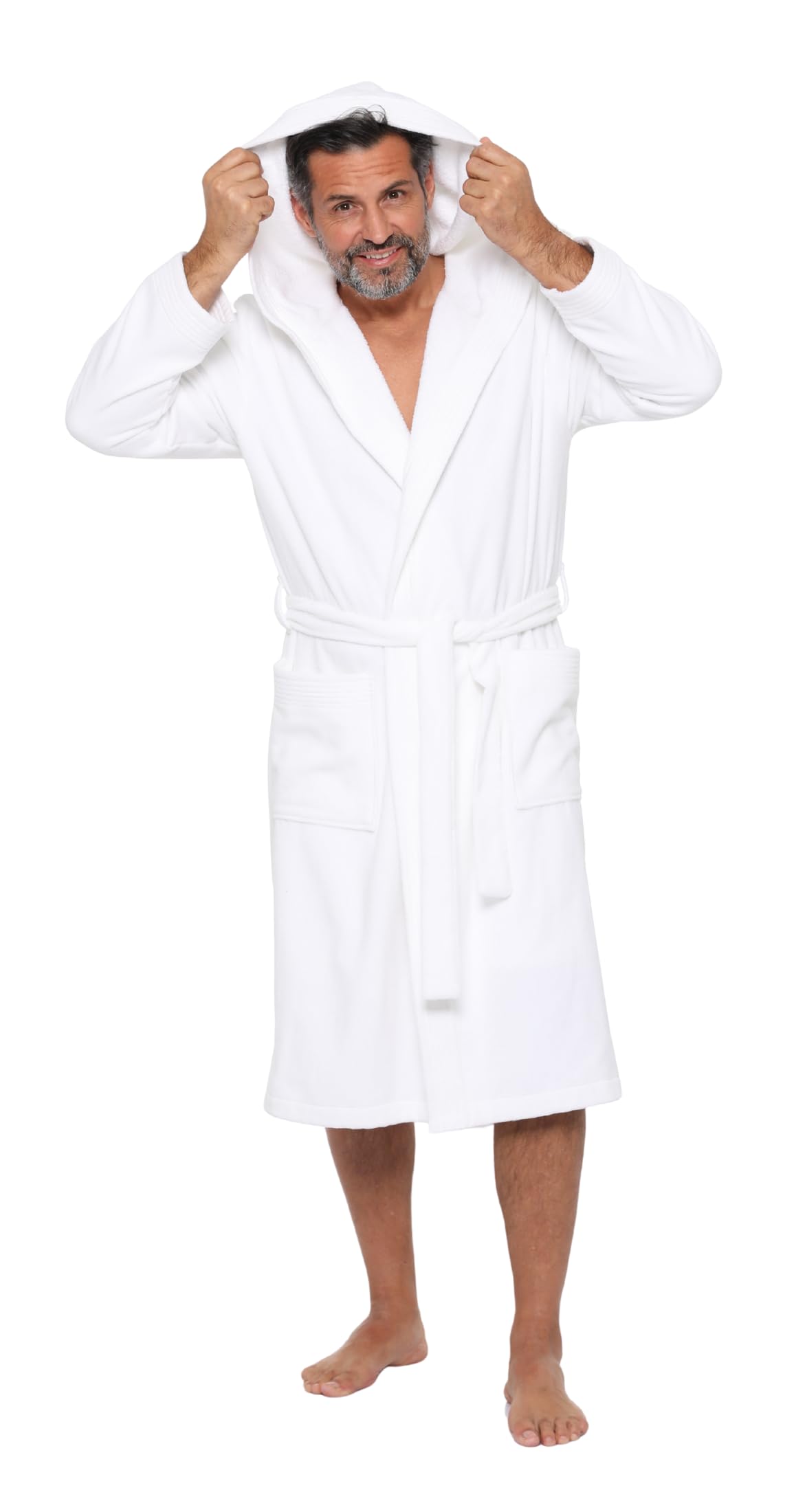 Revise RE-855 Accappatoio da uomo con fibra di bambù - asciugamano - sauna - piscina - massima qualità