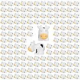 EKisemio 100 Pcs Mini Cow Figurines Miniature Resin Cows Animal Figurines Set for Decorating Outdoor Micro Landscape Mini Fairy Gardens, Potted Plant Accessories and Creative DIY Props