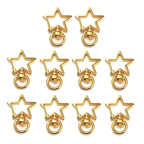 Swivel Lobster Clasp Alloy Star/Moon Shape Keychain Metal Swivel Clip Snap Hook