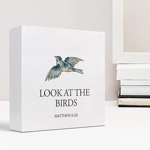 Miniatura 7 de Letrero de madera con texto en inglés "I Prayed for You", decoración de escritorio de madera rústica con texto en inglés "I Prayed for You",