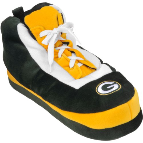 FOCO Green Bay Packers Wrapped Logo Sneaker Slipper Small