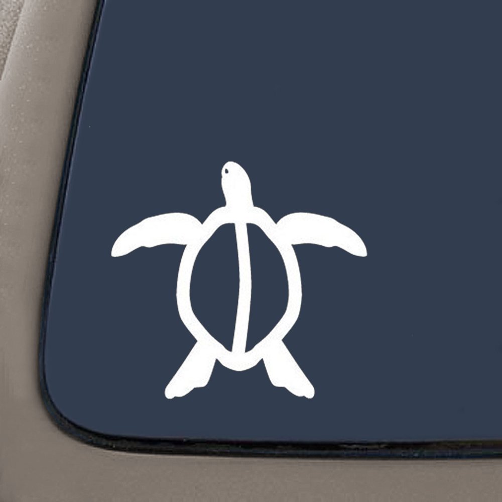 Amazon.com: CMI NI487 Hawaiian Honu Sea Turtle Decal Sticker | 5.5-Inches |  Premium Quality White Vinyl Decal : 汽車