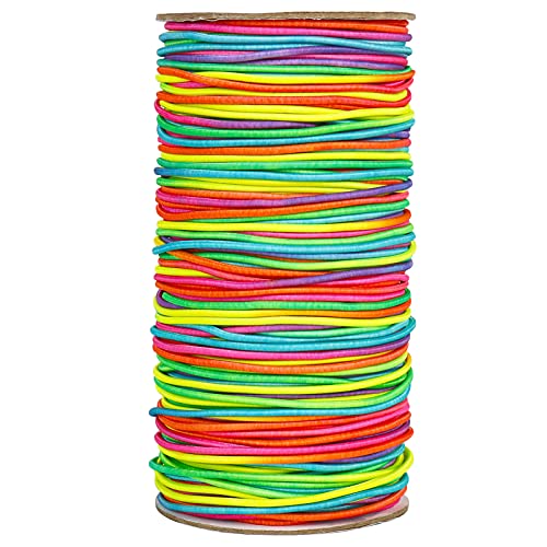 Tenn Well 328ft 2mm Elastic Cord Colorful Stretchy for Bracelets