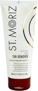 St Moriz Advanced Glycolic Peel Tan Remover | Exfoliating Fake Tan Remover Scrub with Glycolic & Salicylic Acid | Removes Old Faded Fake Tan | Rapid Fake Tan Remover | Vegan | Cruelty Free | 200ml