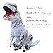 Produktbild HtapsG Aufblasbarer Dinosaurier Aufblasbares Dinosaurier Kostüm T-Rex Blow Up Phantasie Cosplay Für Männer Frauen Kinder Dino Cartoon-Weiß_Erwachsene 150-200Cm