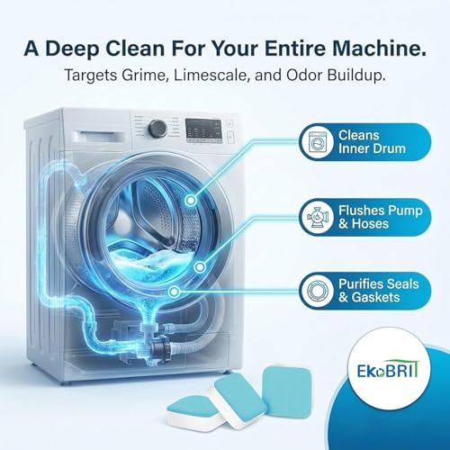 24-Count EKoBRIT Enzyme Washing Machine Cleaner Tablets for Pet Hair - image 6