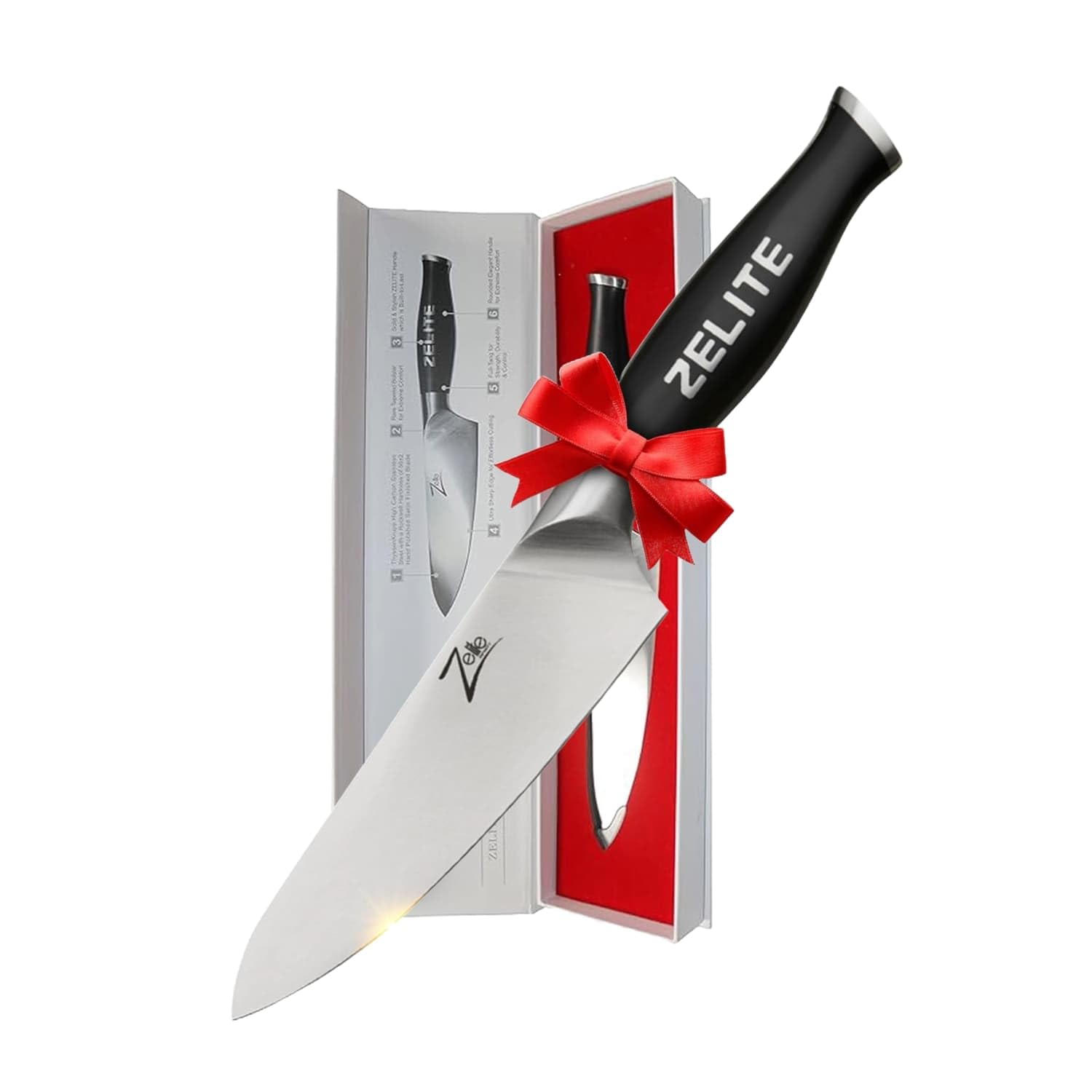 Zelite by Klarstein Infinity Comfort Pro Chefmesser, Chefmesser 6 Zoll