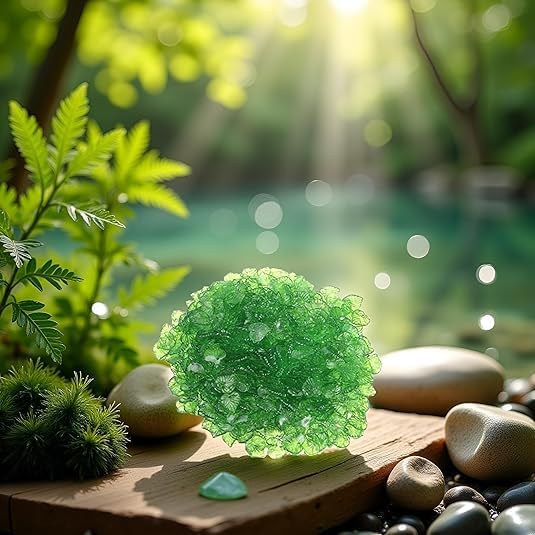 200 Pcs Green Transparent Acrylic Leaf Pendants Leaf Bead Charms with Hole for Earring Bracelet Necklace Making DIY Craft Beading and Jewelry Making Decorate,Necklace Bracelet Earring Crafts (15mm) - Image 2