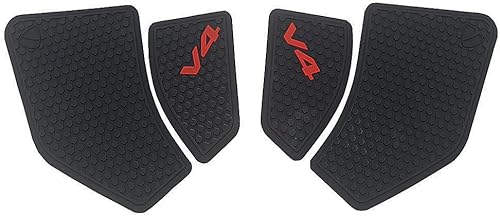 Miniatura 3 de For Ducati Side Fuel Tank Grip Pads Knee Traction For Ducati V4 Panigale V4S Streetfighter V4 S 2021 2020 2019 2018 Black