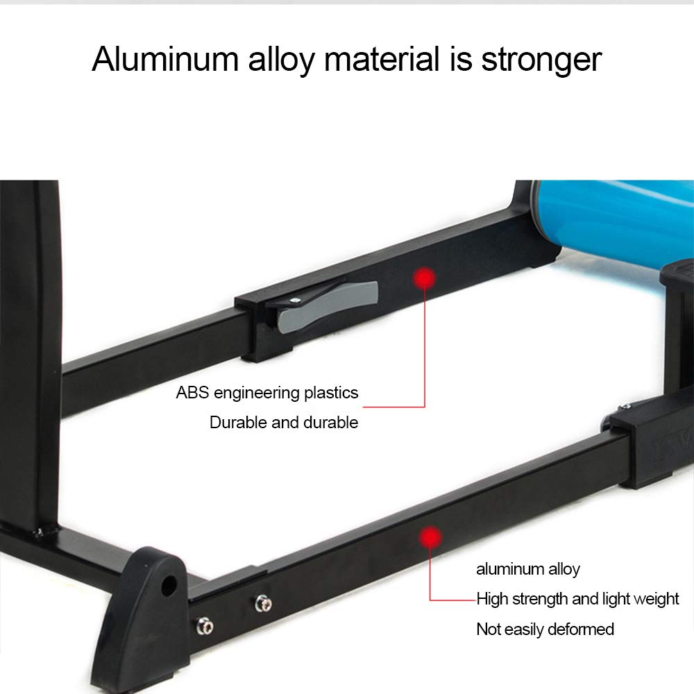 Bicicletas Trainer Rodillos de Aluminio Cubierta retráctil Rodillo estacionario Ciclismo Aptitud del Ejercicio del Soporte de reducción de Ruido de extensión portátil Plegable