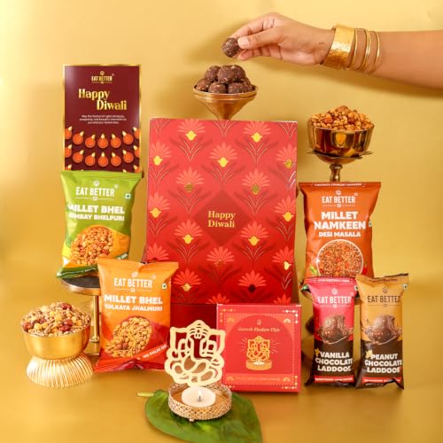 Eat Better Co Hanging Box Gift Hamper - 7-Item Diwali Gift