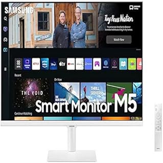 Samsung LS27BM501EUXXU 27" Full HD Smart Monitor Smart Hub for TV streaming and catch up apps - White