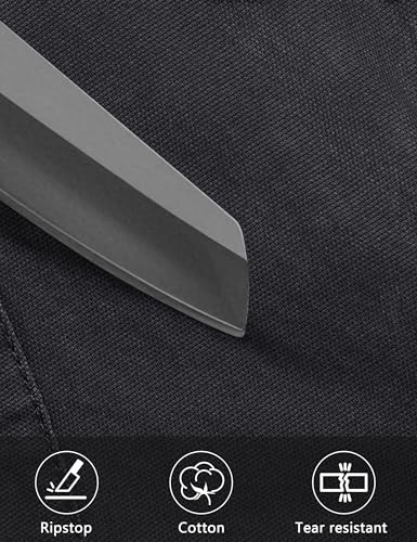 Image of CRYSULLY Men's Cotton Multi-Pockets Work Pants Tactical Outdoor Military Army Cargo Pants (No Belt)