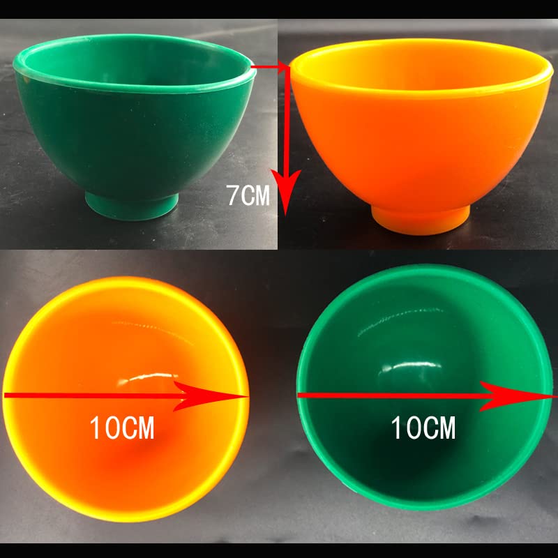 Set de 4 tazones flexibles de goma para mezclar miniatura 5