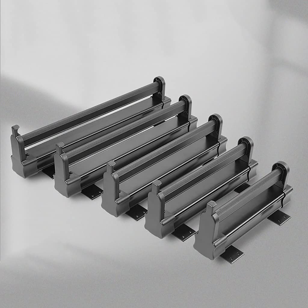 Riel para Ropa Extensible Barra para Colgar del Armario Negro Extraíble Estante Organizador de Guardarropa para Ahorro de Espacio 26-51cm Ajustable (Tamaño : 31cm/12.2in)