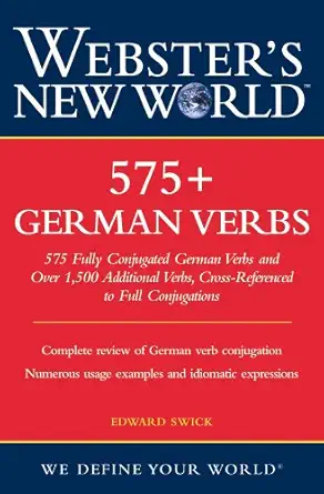 Webster's New World 575+ German Verbs-Wow! eBook