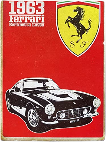 KUSTOM ART Imán (imán) Serie de coches famosos italianos vintage de colección, impresión sobre madera, 10 x 6 cm Cover