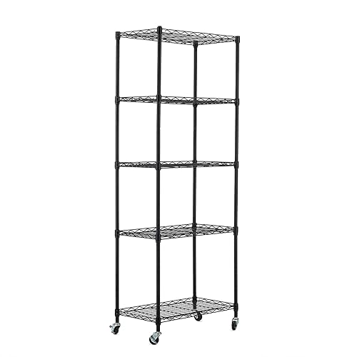 Miniatura 7 de Pusalxl Ruedas giratorias de 2 pulgadas, ruedas de vástago roscado resistentes para ruedas de estante de alambre, juego de 4 ruedas giratorias