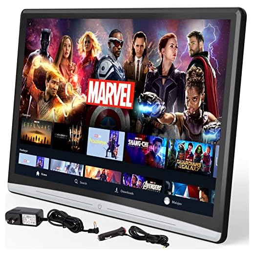 13.3 Inch Car Headrest Video Player with WiFi, Android 10.0 Car TV Headrest,Rear Entertainment System for Car,Sync Screen Phone Mirror,4K IPS Touch Screen, HDMI in HDMI Out YouTube Netflix 2G+32G