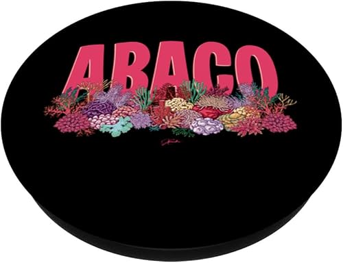 Miniatura 2 de JCombs Islas Abaco, Bahamas, Arrecife de coral, Playa PopSockets PopGrip intercambiables