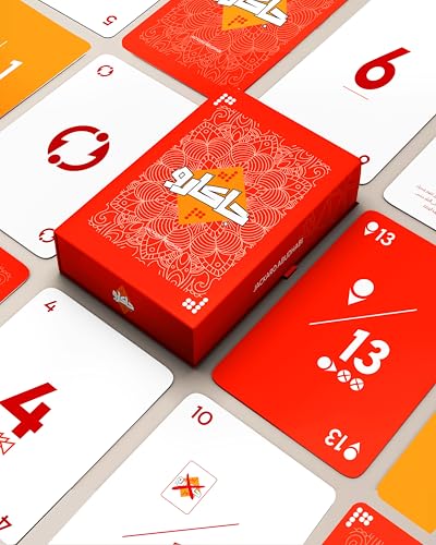 Colorful Plastic Jackaroo Playing Cards 52 Premium Plastic Waterproof Cards Durable & Bend-Resistant Magnetic Box Gift Set - By JACKARO ABUDHABI Brand