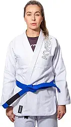 Kimono de Jiu Jitsu Feminino KVRA Lovely Branco F1