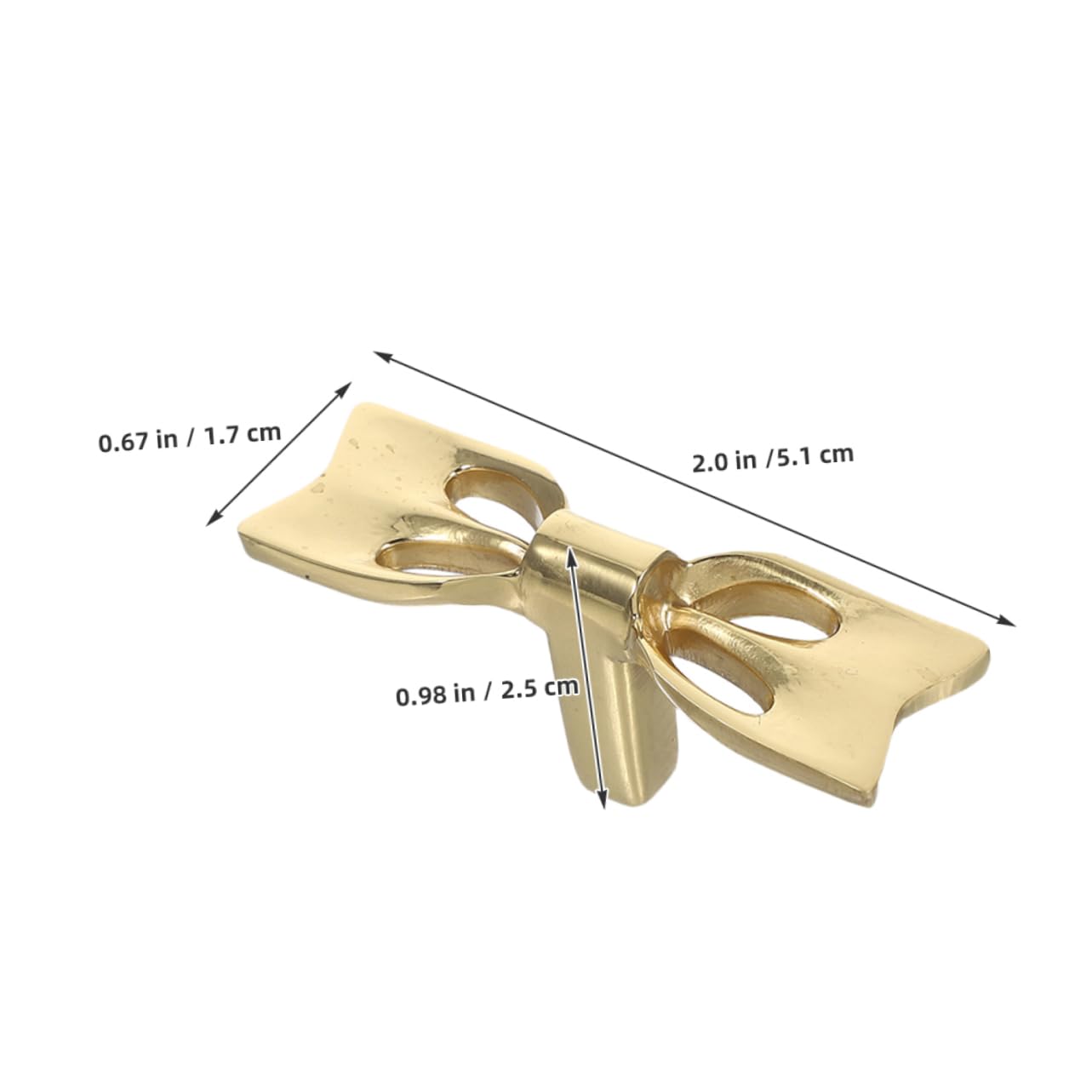 VICASKY 2pcs Bow Pull Handles for Furniture Stylish and Cabinet Knobs for Dresser Wardrobe and Kitchen Cabinets and Low Maintenance Design