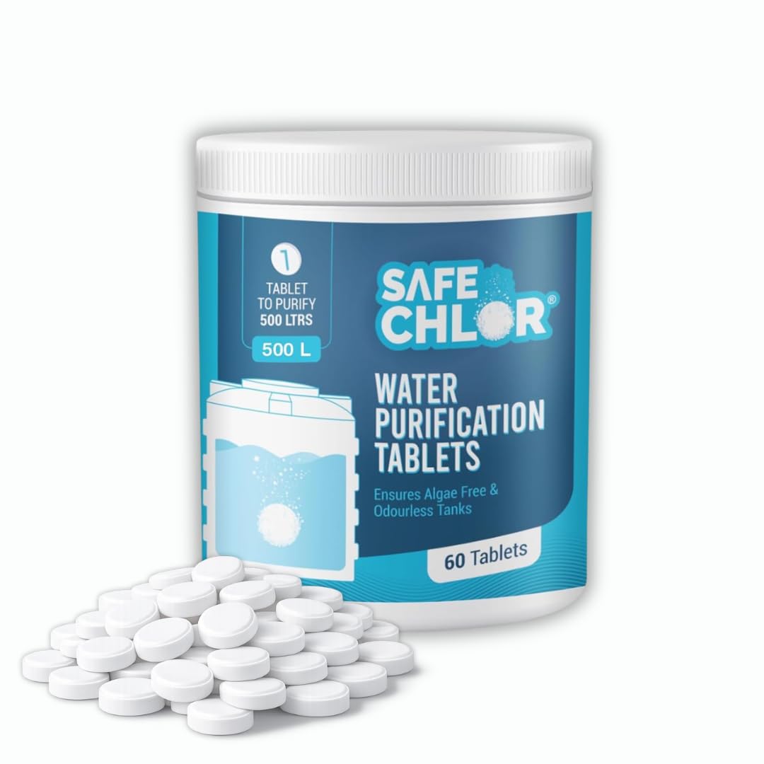 Tab 500 | Chlorine Tablets for Water Tanks of 500 Ltrs, | Overhead & Underground Tanks | Water Purification Tablets | 1 Tablet to Treat 500 liters | Pack of 60 Tablets for 30000 Ltrs-image-17