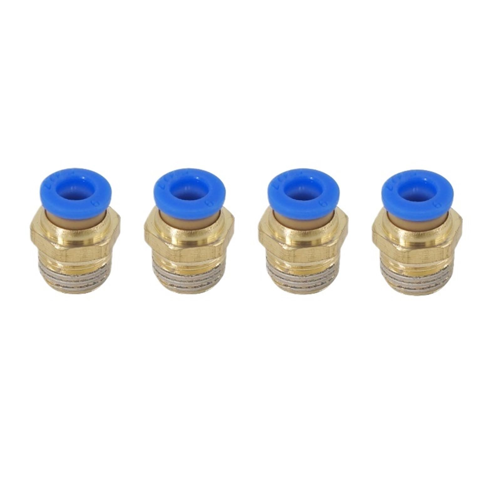 AR2000 G1/4 Mini Air Pressure Regulator Adjustable Pneumatic Reducing Valve With Gauge For Compressor AR1500 BR3000 BR4000 10bar(6MM 4PCS)
