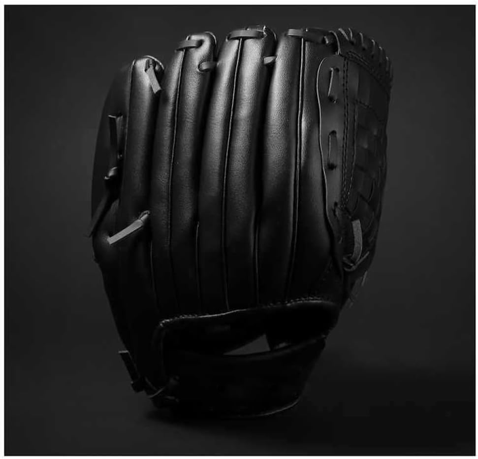 Baseball Glove, Softball Mitt, Softball Glove Youth Baseball/Softball Glove for Kids Youth Adult Beginner Play & Training, Baseball Mitt Left Hand Glove, Right Hand Throw (Gray : Black, Size : 10.5
