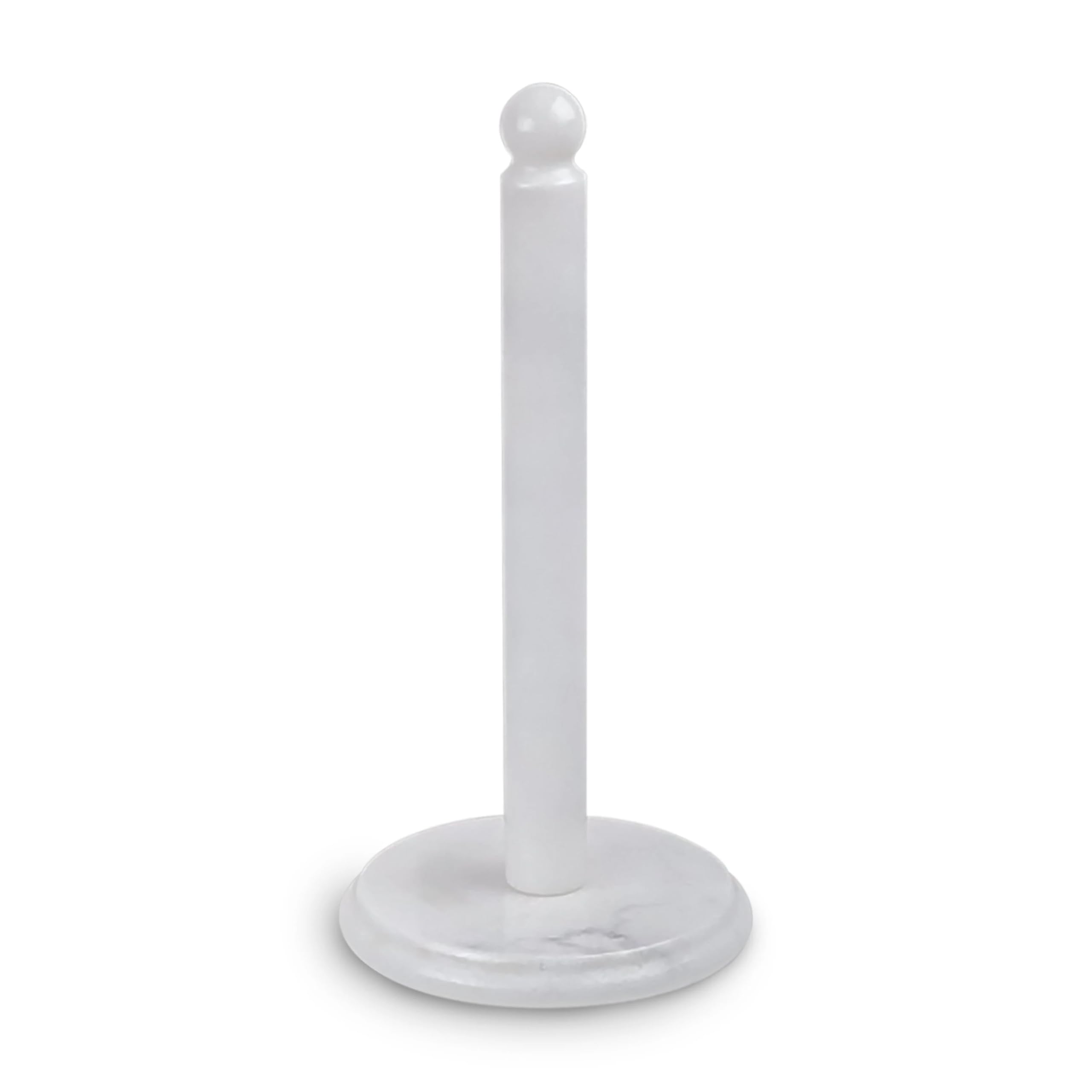 Photo 1 of TheWolfard Handmade Marble Paper Towel Holder for Kitchen Countertop – Premium Quality, Non-Slip Base, Elegant Design – Natural Marble, Colors & Shades May Vary, for Home Décor
