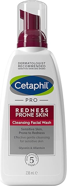 Cetaphil Face Wash, PRO Cleansing Facial Wash, 236ml, For Sensitive & Redness Prone Skin (Packaging May Vary)