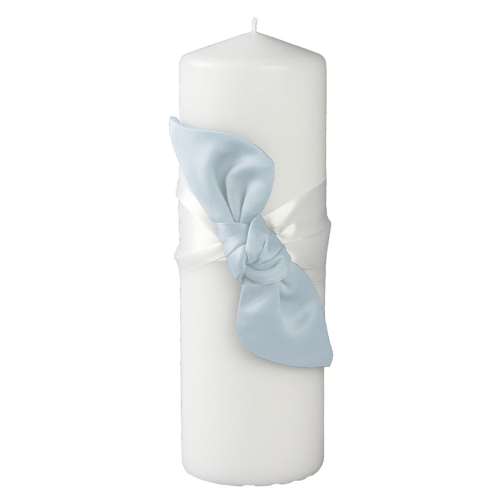 Ivy Lane DesignLove Knot Pillar Unity Candle, Light Blue