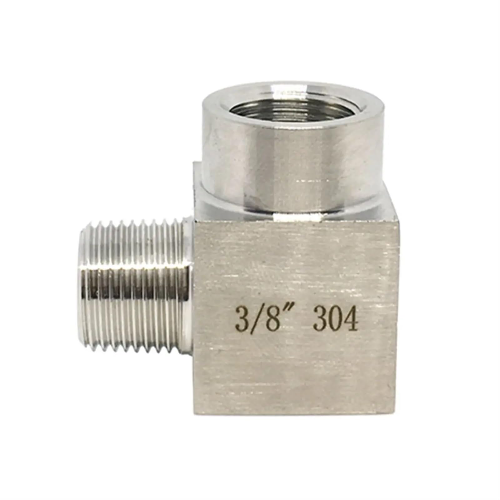 Raccordo A Gomito A 90 Gradi Per Tubi Accoppiatore for tubi in acciaio inossidabile 304 con angolo di gomito di 90 gradi ad alta pressione maschio femmina Raccordo A Gomito (Color : Female To Male,