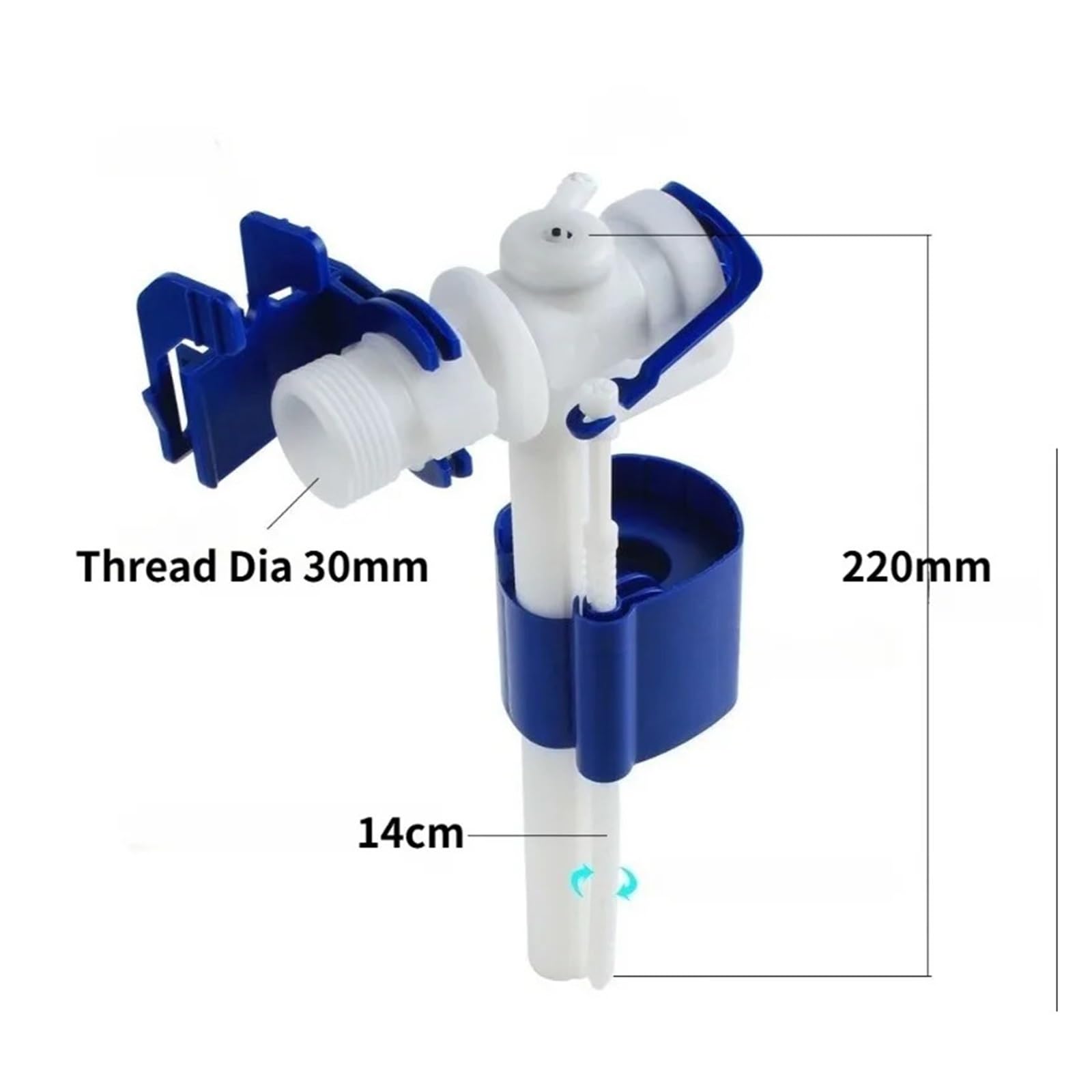 Genérico Juegos de Descarga válvula llenado Inodoro Typ383 Typ212, compatibles con Cisterna Oculta UP300 320 700(Fill Valve)