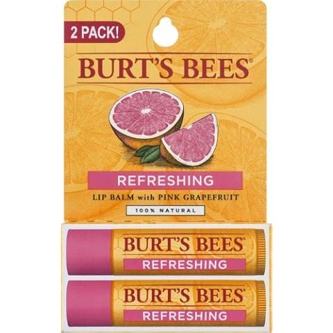 Lip Balm Refreshing with Pink Grapefruit 4/0.15 oz Balm by Burts Bees Cover