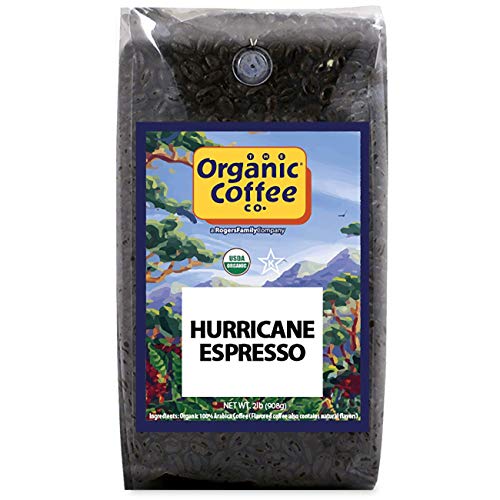 The Organic Coffee Co. Hurricane Espresso Whole Bean Coffee 2LB (32 Ounce) Medium