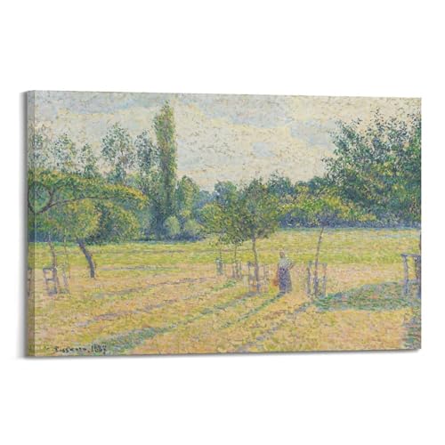 Toile Late Afternoon in Our Meadow Pissarro ambiance poétique