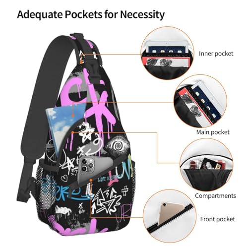 Unisex Chest Bags Crossbody Sling Backpack Travel Hiking Daypack Crossbody Bag For Men3