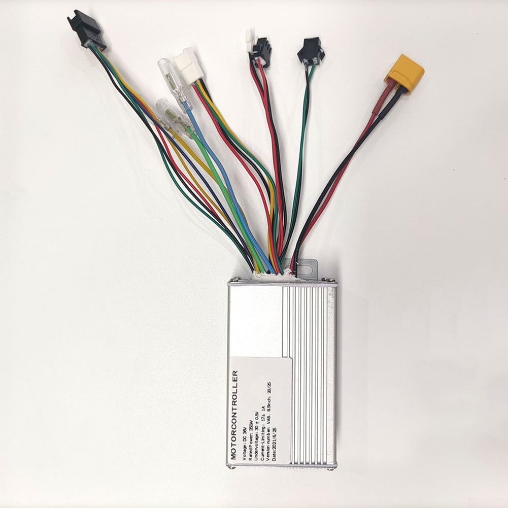 Controlador de motor eléctrico de 36 V y 350 W para scooter E9T y ES9, pieza de repuesto de aleación de aluminio, compatible con accesorios de scooter eléctrico de 350 W y 36 V (B)