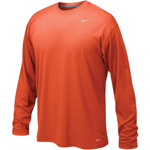 Nike Men's Legend Long Sleeve Tee, University Orange, 3XL