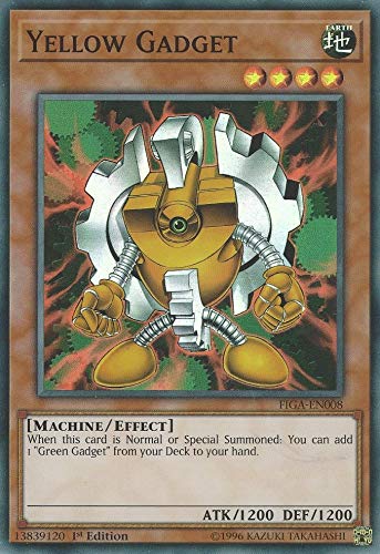 Amazon.com: Yu-Gi-Oh! - Yellow Gadget - FIGA-EN008 - Super Rare - 1st  Edition