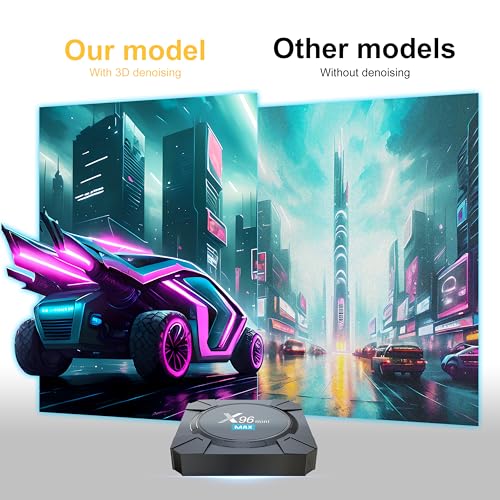 Boitier IPTV Android TV Box 4K X96 Mini Max avec processeur Quad-Core 2GB 16GB