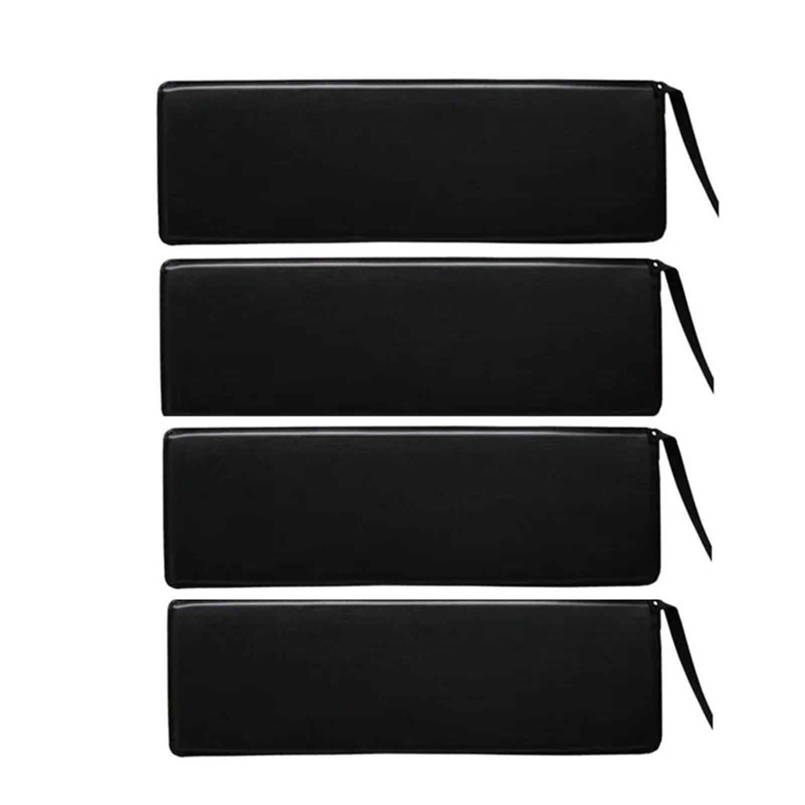 Dekoracja otworu wentylacyjnego bocznego Samochodo Taśma samoprzylepna, magnetyczna osłona boczna drzwi(Black 4PCS)