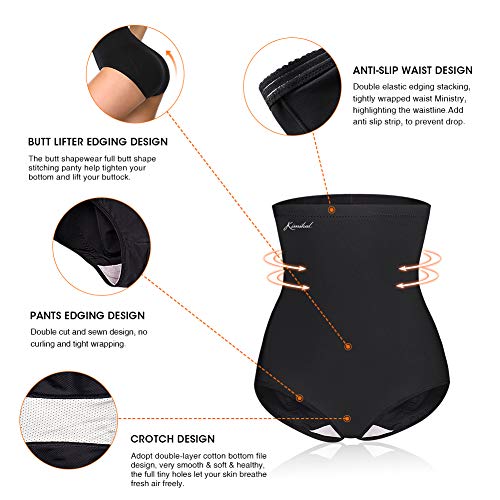 image for Kimikal Shapewear for Women Tummy Control High-Waist Cincher Panties B