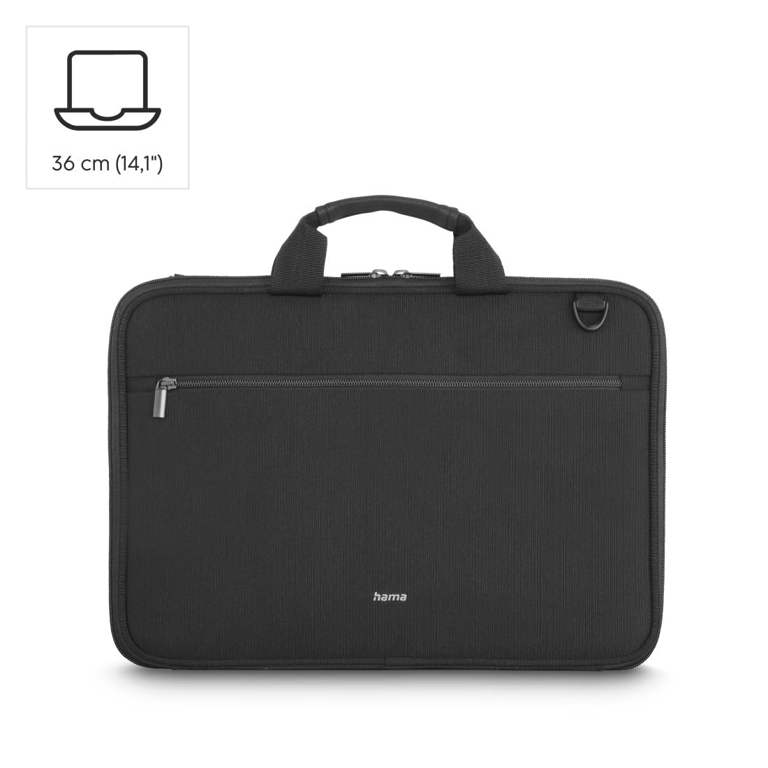 Hama Custodia rigida per PC portatile, fino a 36 cm (14,1"), colore nero